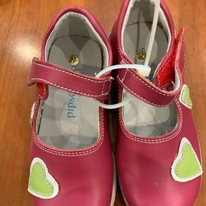 Pipsquecks, pink Mary Jane shoes, sz 8 girls. EUC